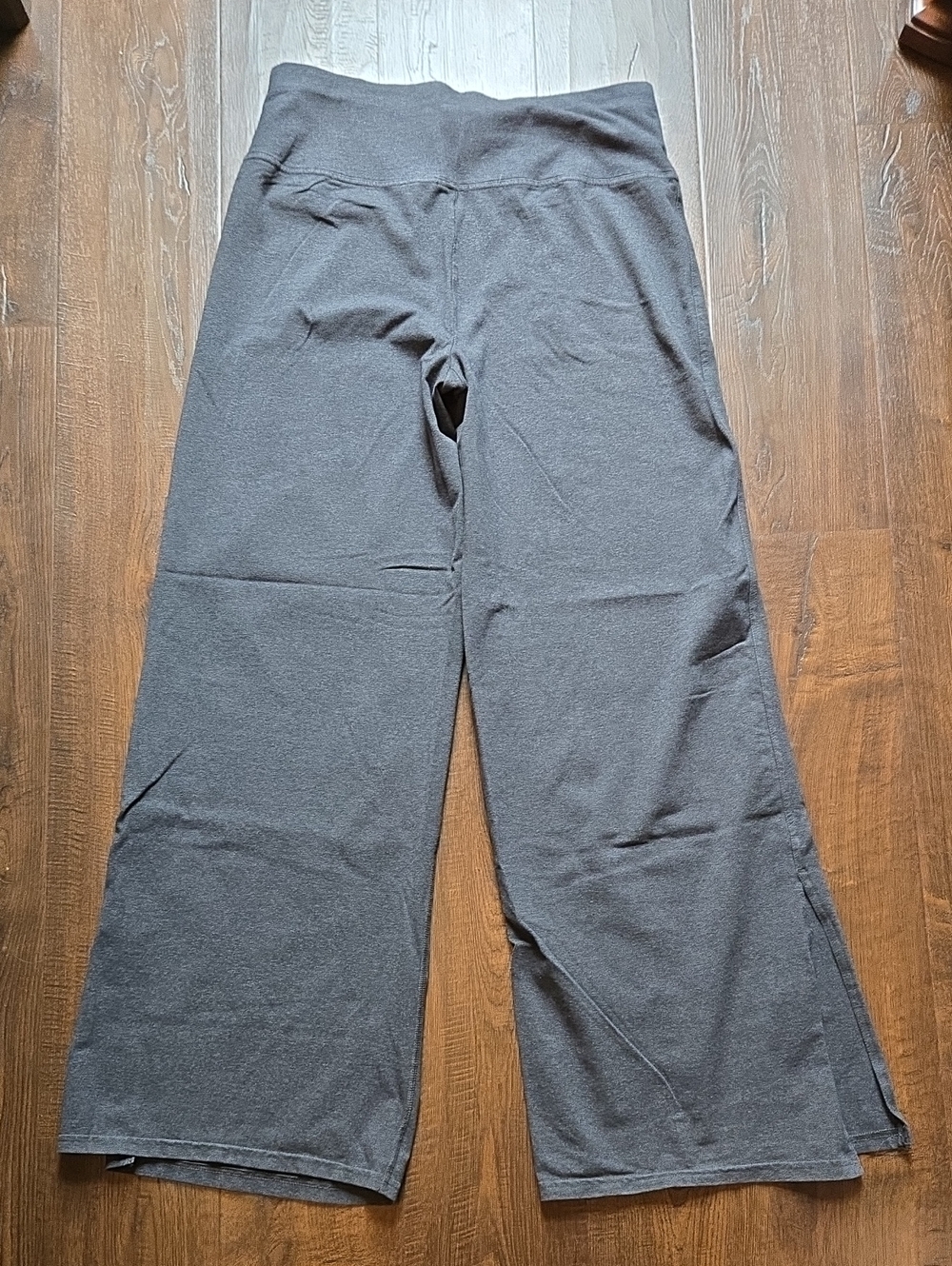 PACT Organic Cotton Airplane Wide Leg Pant in Charcoal Heather - Picture 5 of 11